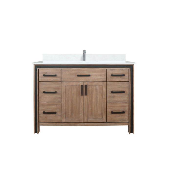 Lexora Home Ziva Bath Vanity with White Quartz Countertop