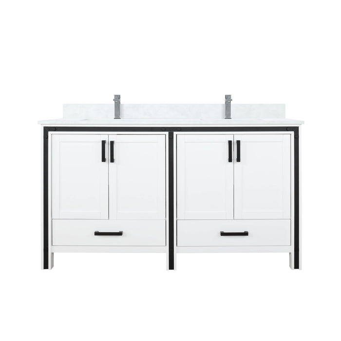 Lexora Home Ziva Bath Vanity with White Quartz Countertop