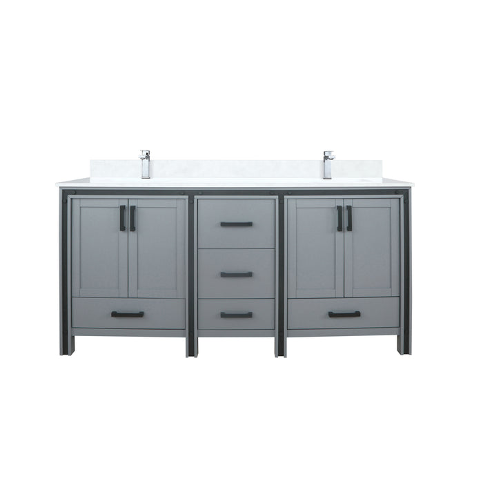 Lexora Home Ziva Bath Vanity with White Quartz Countertop