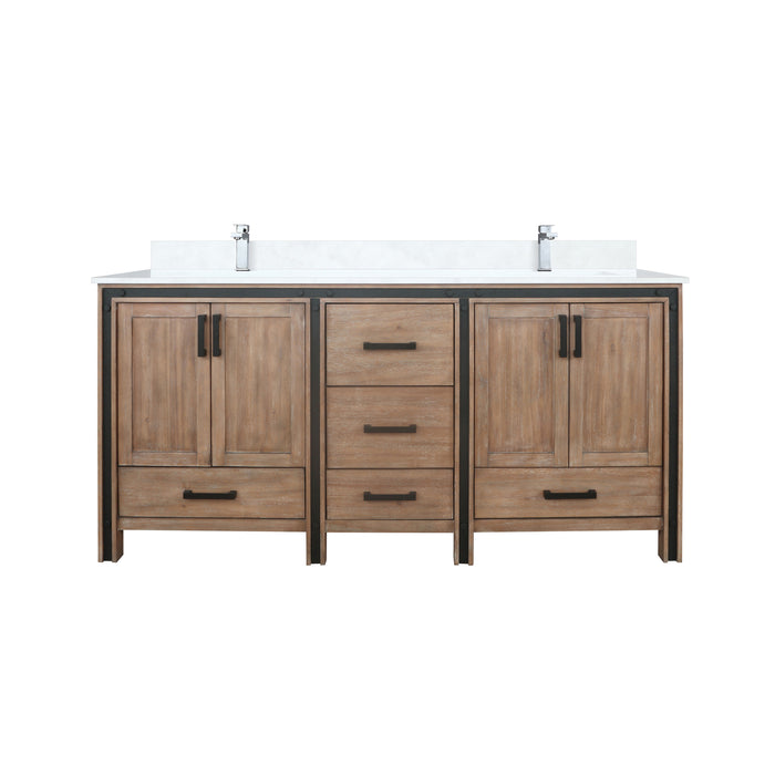 Lexora Home Ziva Bath Vanity with White Quartz Countertop