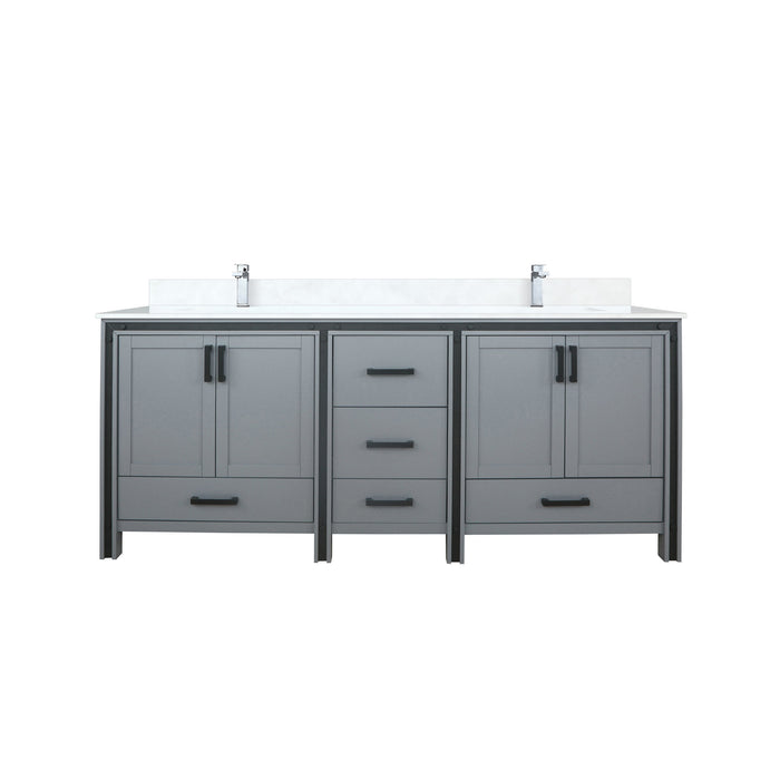 Lexora Home Ziva Bath Vanity with White Quartz Countertop