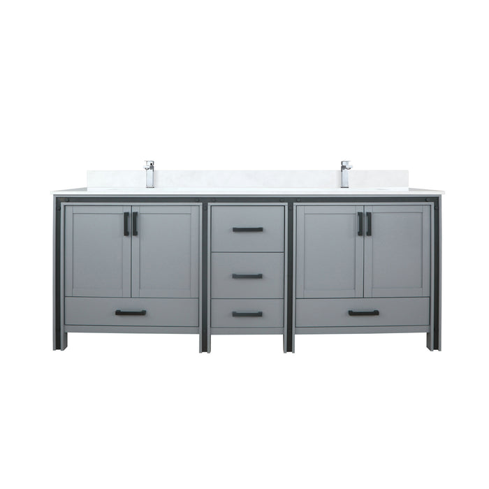 Lexora Home Ziva Bath Vanity with White Quartz Countertop