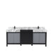 Lexora Home Zilara Bath Vanity with Castle Grey Marble Countertop and Faucet