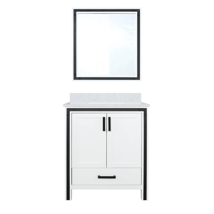 Lexora Home Ziva Bath Vanity with Cultured Marble Countertop