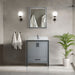 Lexora Home Ziva Bath Vanity with Cultured Marble Countertop