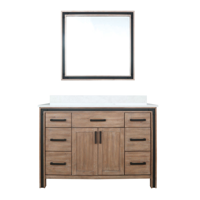 Lexora Home Ziva Bath Vanity with Cultured Marble Countertop