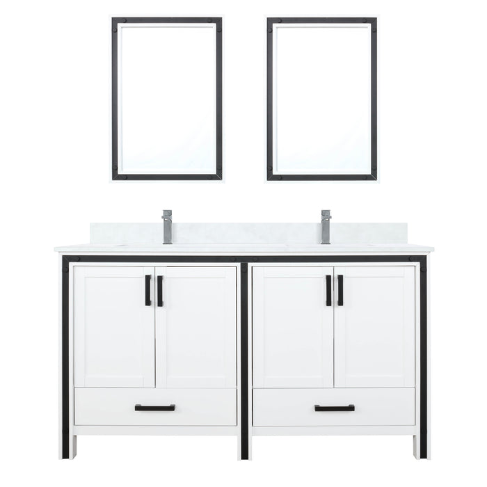 Lexora Home Ziva Bath Vanity with Cultured Marble Countertop