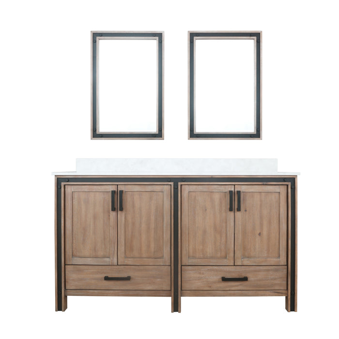 Lexora Home Ziva Bath Vanity with White Quartz Countertop