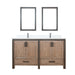 Lexora Home Ziva Bath Vanity with White Quartz Countertop