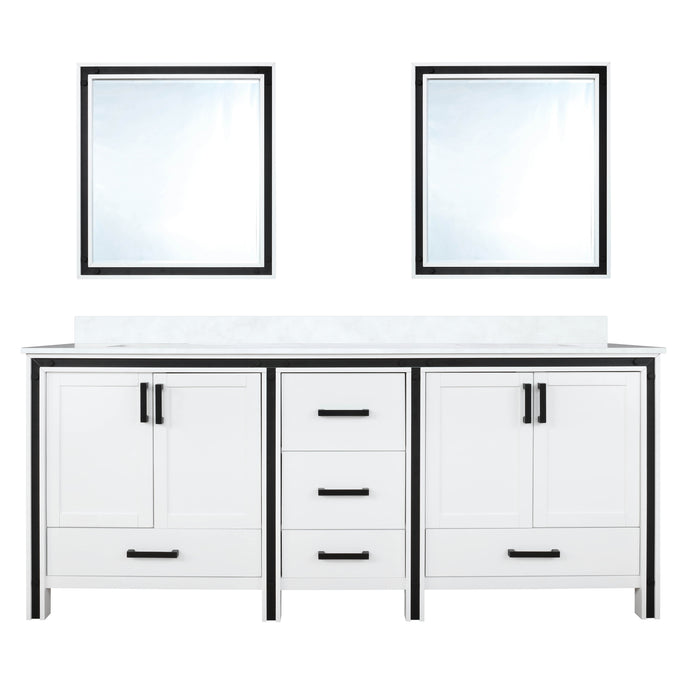 Lexora Home Ziva Bath Vanity with White Quartz Countertop