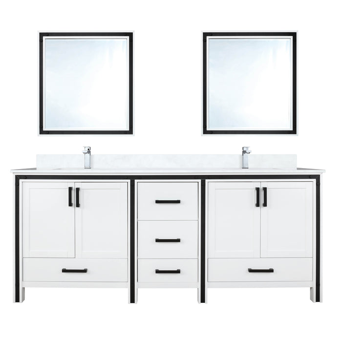 Lexora Home Ziva Bath Vanity with Cultured Marble Countertop