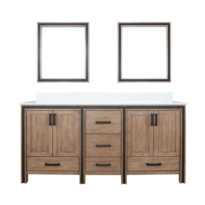 Lexora Home Ziva Bath Vanity with White Quartz Countertop