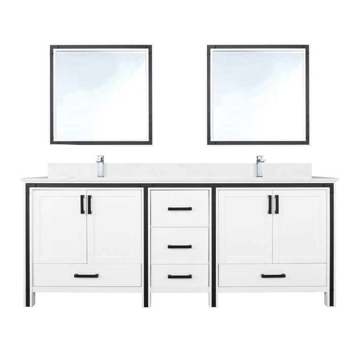 Lexora Home Ziva Bath Vanity with White Quartz Countertop