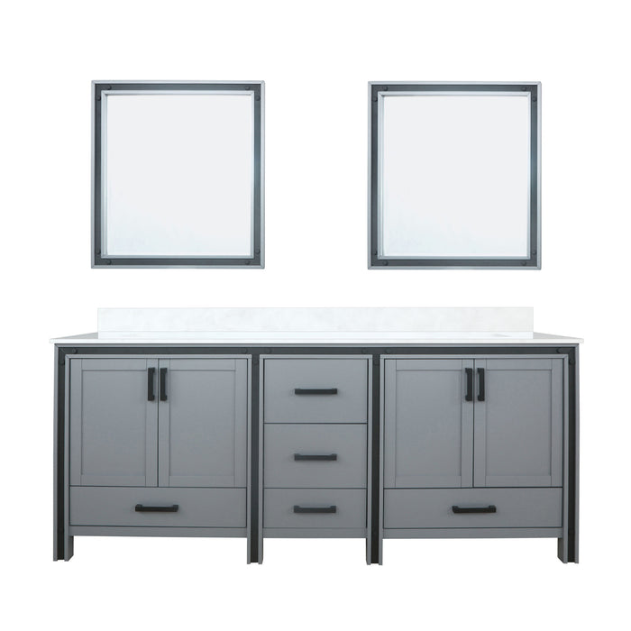 Lexora Home Ziva Bath Vanity with White Quartz Countertop