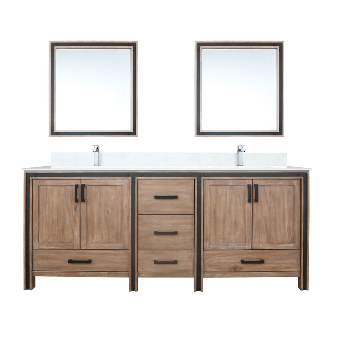 Lexora Home Ziva Bath Vanity with White Quartz Countertop