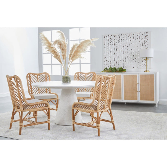Essentials For Living Woven Laguna Dining Chair, Set of 2 6833.NAT-R/WHT/NR
