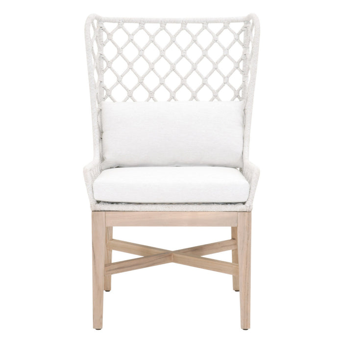 Essentials For Living Woven - Outdoor Lattis Outdoor Wing Chair 6804.WHT/WHT/GT