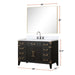 Lexora Home Laurel Bath Vanity with Carrara Marble Countertop