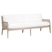Essentials For Living Stitch & Hand - Dining & Bedroom Leone 84" Settee 6649-3.LPPRL/NG