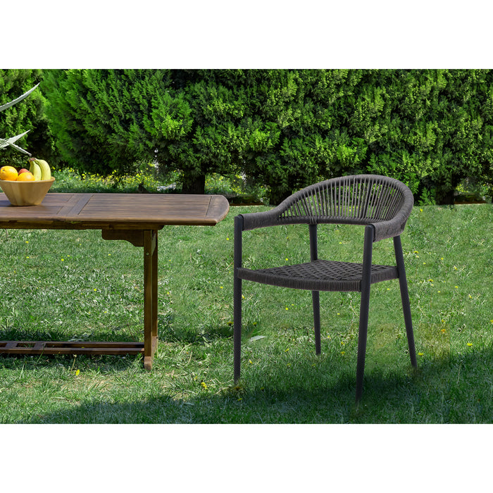 Whiteline Modern Living Leyla Outdoor Dining Armchair