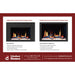 Litedeer Homes LiteStar 33" Smart Electric Fireplace Insert with App Driftwood Logs & River Rock ZEF38VC-33