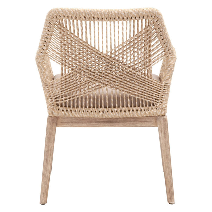 Essentials For Living Woven Loom Arm Chair, Set of 2 6809KD.SND/FLGRY/NG