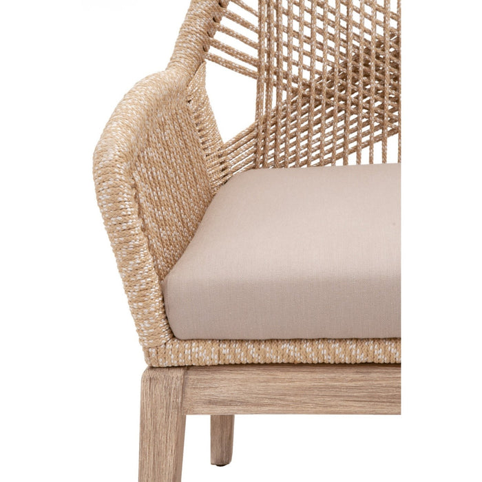 Essentials For Living Woven Loom Arm Chair, Set of 2 6809KD.SND/FLGRY/NG