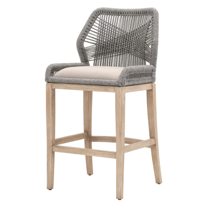 Essentials For Living Woven Loom Barstool 6808BS.PLA/LGRY/NG