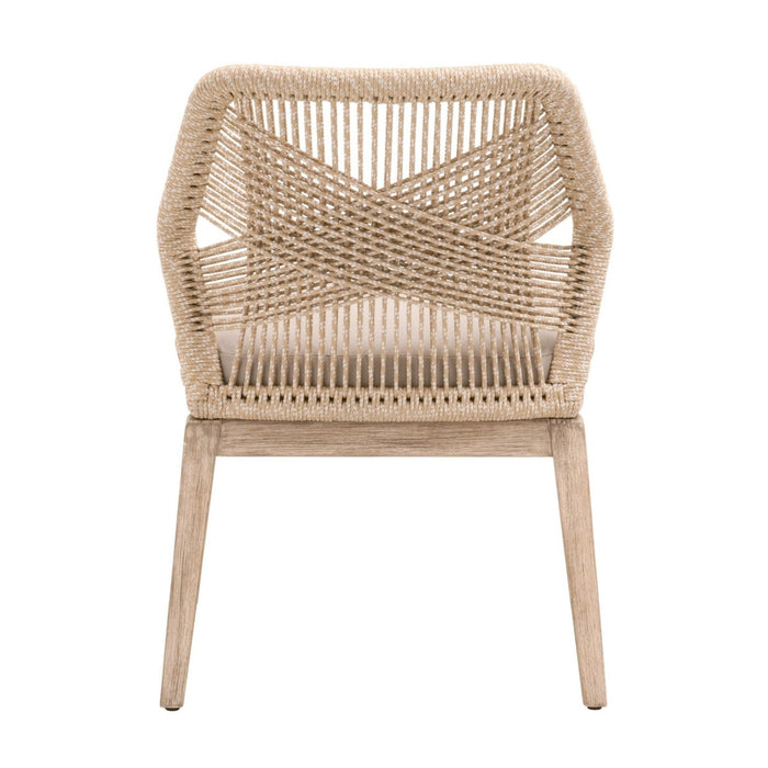 Essentials For Living Woven Loom Dining Chair, Set of 2 6808KD.SND/FLGRY/NG