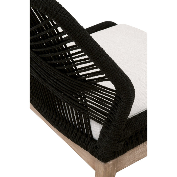 Essentials For Living Woven Loom Limited Edition Dining Chair, Set of 2 6808KD.BLK/WHT/NG