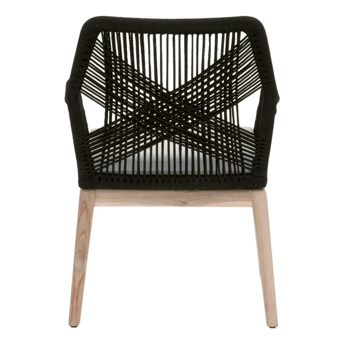 Essentials For Living Woven - Outdoor Loom Outdoor Arm Chair, Set of 2 6809KD.BLK/PUM/GT