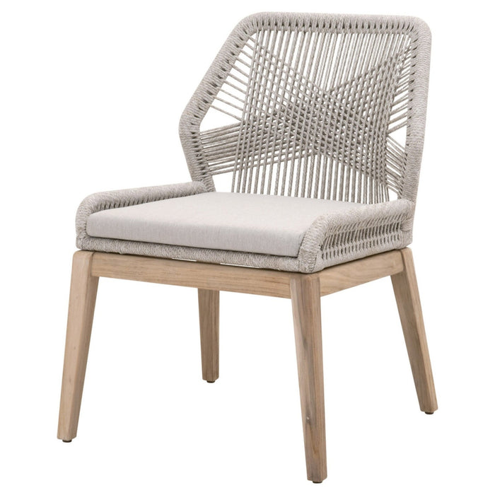 Essentials For Living Woven - Outdoor Loom Outdoor Dining Chair, Set of 2 6808KD.WTA/PUM/GT