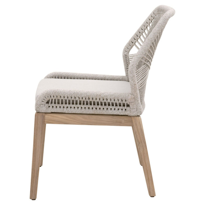 Essentials For Living Woven - Outdoor Loom Outdoor Dining Chair, Set of 2 6808KD.WTA/PUM/GT