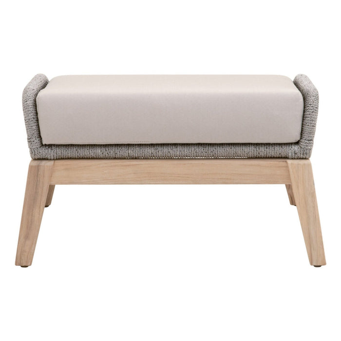 Essentials For Living Woven - Outdoor Loom Outdoor Footstool 6817FS.PLA-R/SG/GT