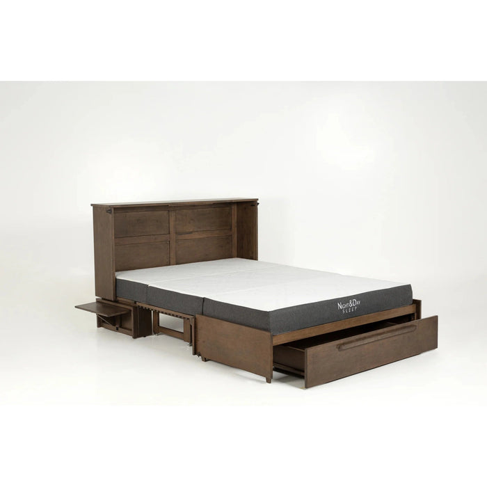 Night and Day Furniture Louvre Murphy Cabinet Bed Complete Set
