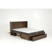 Night and Day Furniture Louvre Murphy Cabinet Bed Complete Set