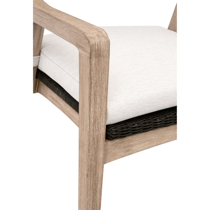 Essentials For Living Woven Lucia Arm Chair 6810.BLR/WHT/NG