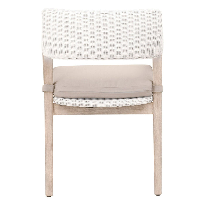 Essentials For Living Woven Lucia Arm Chair 6810.WTR/LGRY/NG