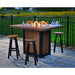 LuxCraft Lumin Fire Table 62" Rectangular Bar Height