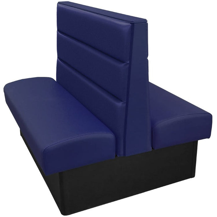 Oak Street Manufacturing Double 96" x 42" Luther Vinyl/Upholstered Booth