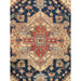 Pasargad Home Serapi Collection Hand-Knotted Navy Wool Area Rug- 8' 0" X 9'11" PB-10B NVY 8x10