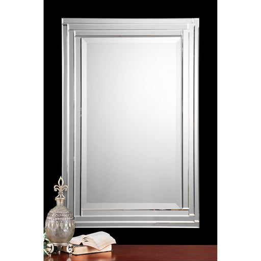 Uttermost Alanna 34" x 22" Rectangular Luxe Frameless Bathroom Wall Mirror 08027 B