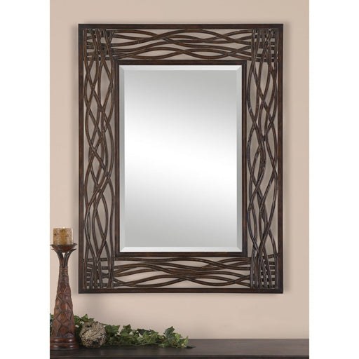 Uttermost Dorigrass Brown Metal Mirror 13707