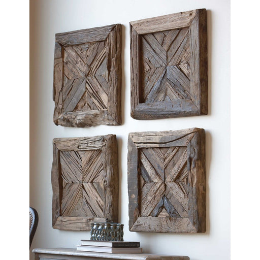 Uttermost Rennick Reclaimed Wood Wall Art 04014