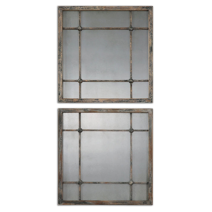 Uttermost Saragano Square Mirrors Set/2 13845