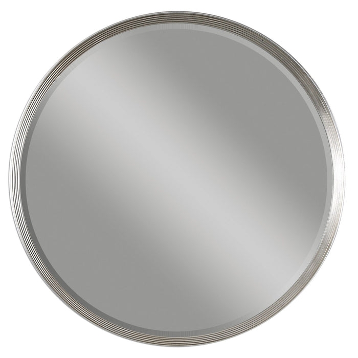Uttermost Serenza Round Silver Mirror 14547