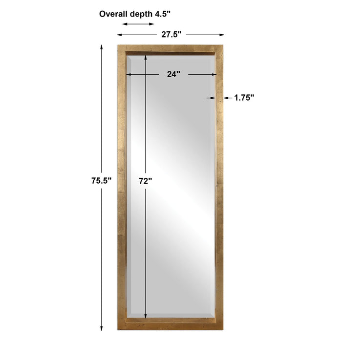 Uttermost Edmonton Gold Leaner Mirror 14554