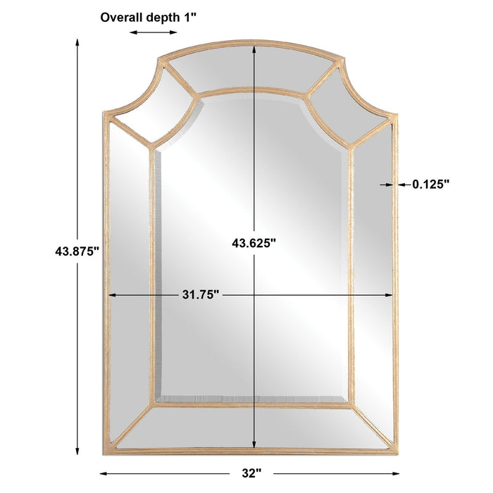 Uttermost Francoli Gold Arch Mirror 12929