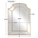 Uttermost Francoli Gold Arch Mirror 12929