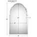 Uttermost Brayden Frameless Arched Mirror 9149